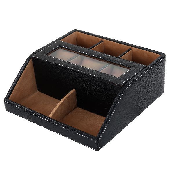 Black Leather Desk Organizer, INR 799 / Piece by HARD CRAFT from Mumbai