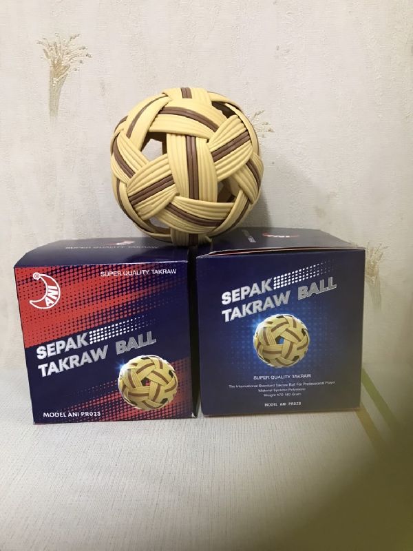 Both machine hand made Rubber Synthetic Sepaktakraw ball, for Playing, Games, Feature : Good Quality