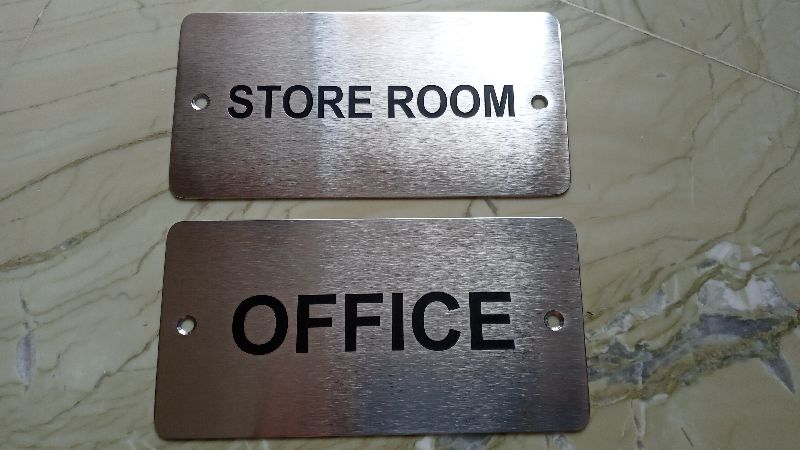 Stainless steel sign board, Size : Multisizes
