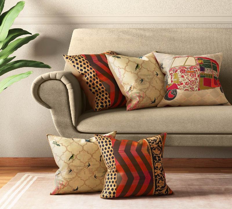 Cotton Designer Cushion Covers, Feature : Soft, Shrink Resistant, Easy Wash