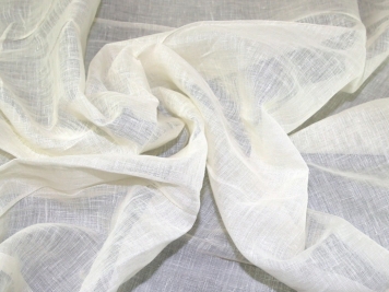 Linen Gauze Fabric, for Garments, Pattern : Plain