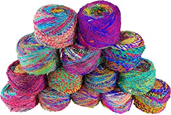 Double Twist Multicolored Sari Silk Yarn, For Textile Industry