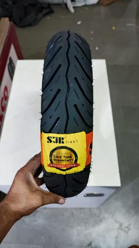 SJR Rubber Scooty Tyre, Shape : Round