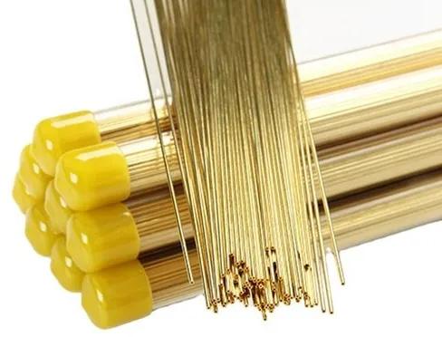 Polished Brass Brazing Wires, Wire Diameter : 1-3mm
