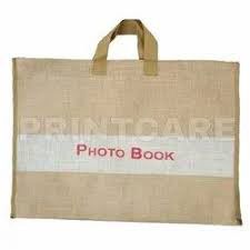 Jute Album Bags, for Good Quality, Easily Washable, Dry Clean, Size : 33X33X15Cm