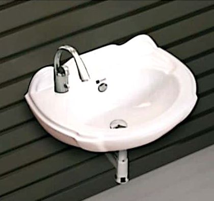 Rail wall mounted pedestal wash basin, for Home, Hotel, Office, Restaurant, Feature : Durable, Fine Finishing