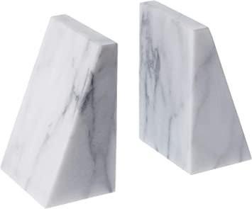Polished Plain Marble Bookend, Shape : Triangle