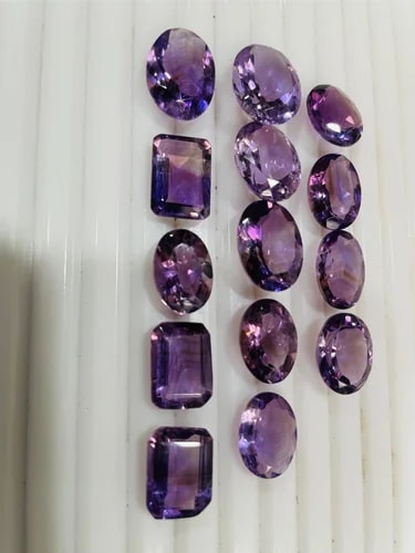 Polished Amethyst Gemstones, for Jewellery, Size : Standard
