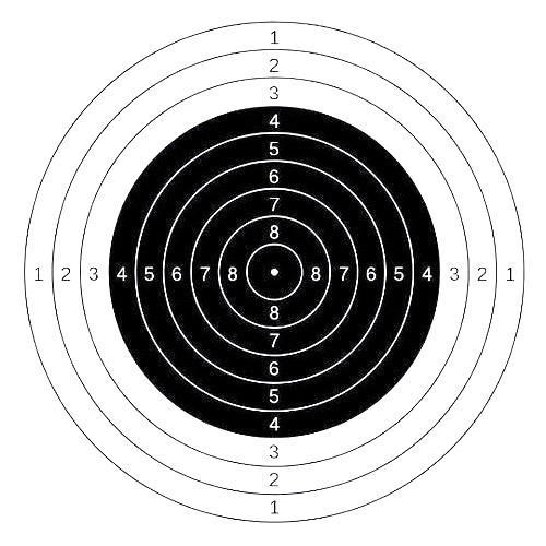 10m Air Rifle Target Paper