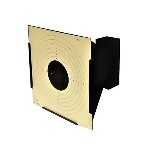Square Pellet Catcher Air Target Paper, Color : Black