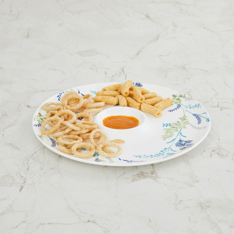 Chip and Dip Plate, for Home, Shape : Round