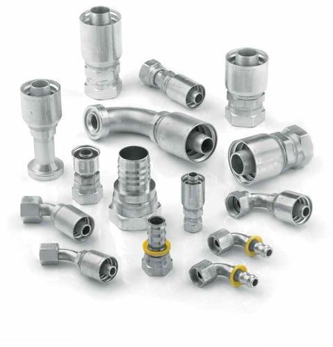 Polished Stainless Steel Hydraulic Hose Pipe Fittings, for Industrial Use, Specialities : Scratch Proof