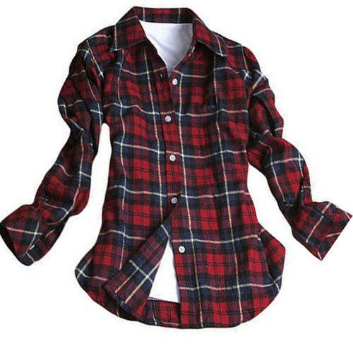 Ladies Cotton Checked Shirts