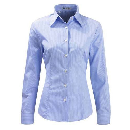 Plain Polyester Ladies Formal Shirts, Size : XL
