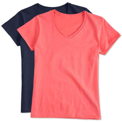 Ladies V Neck T-Shirts