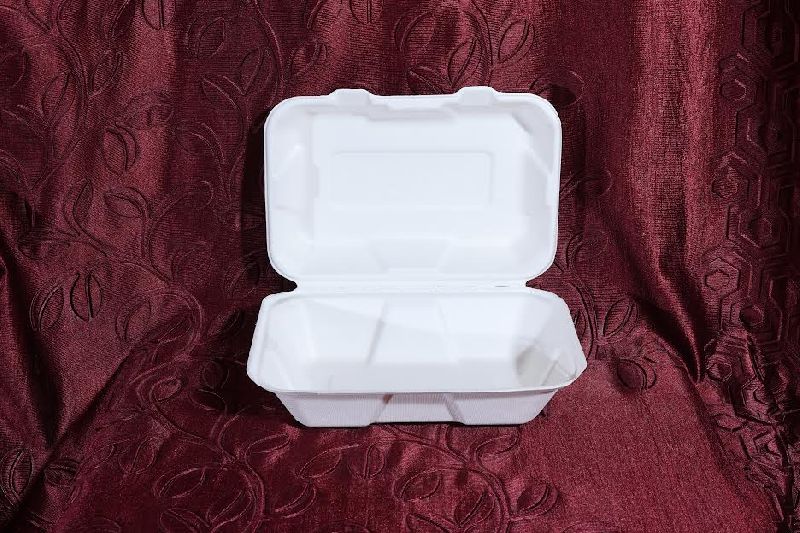 Bagasse Disposable Clamshell Box