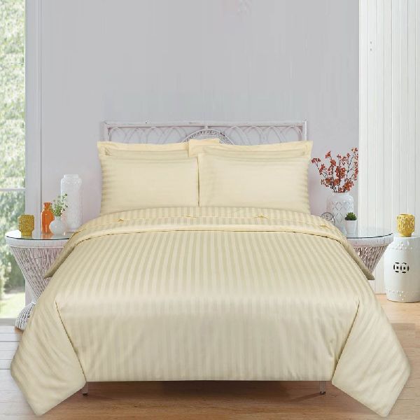 Rekhas Premium Satin Cream color Bedsheets, for Wedding, Lodge, House, Picnic, Home, Hotel, Hospital