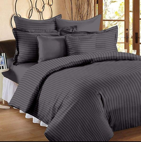 Rekhas Premium Satin Grey Color Bedsheets