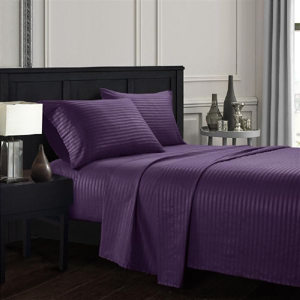 Rekhas Premium Satin Purple color Bedsheets, for Wedding, Lodge, House, Picnic, Home, Hotel, Hospital