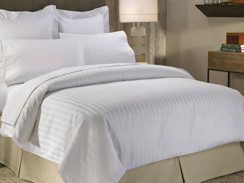 Rekhas Premium Satin White Bedsheets