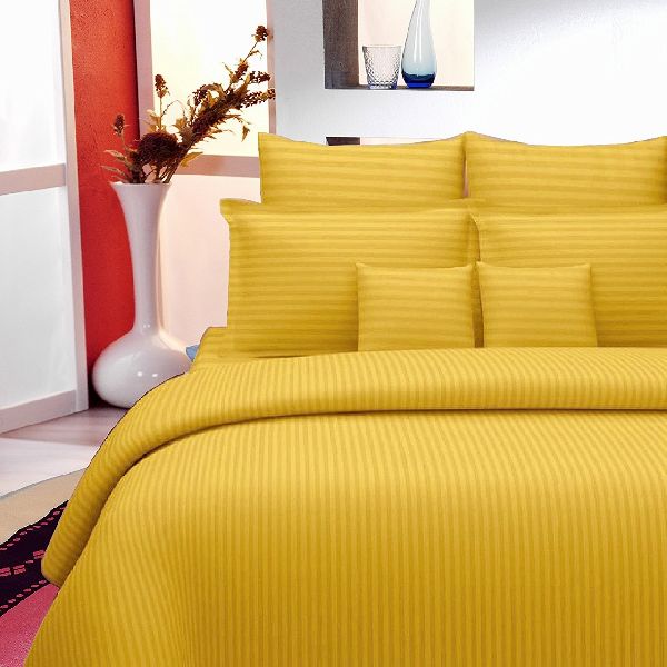 Rekhas Premium Satin Yellow color Bedsheets, for Wedding, Lodge, House, Picnic, Home, Hotel, Hospital