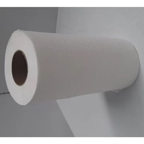 Wood Pulp White Tissue Paper Roll, Pattern : Plain