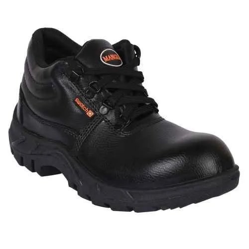 Leather Mangla Safety Shoes, Feature : Anti-Static, High Strength