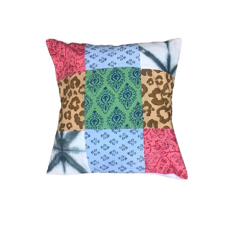 A-CC-C-M-0014 Hand Block Printed Cushion Cover, Size : 50cm X 30cm