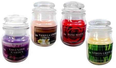 Wax Scented Jar Candle, Color : Multicolor