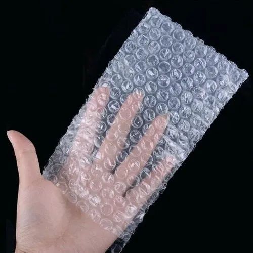 Plain Plastic Transparent Air Bubble Pouch, Shape : Ractangular