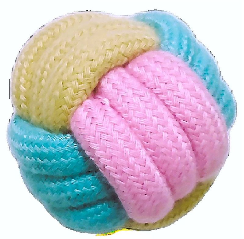 PET-O-KARE Rope Plain Dog Toy Ball, Technics : Machine Made