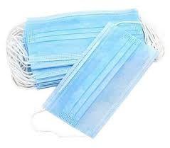 3 Ply Face Mask, for Pharmacy, Laboratory, Hospital, Food Processing, Clinical, Color : Blue
