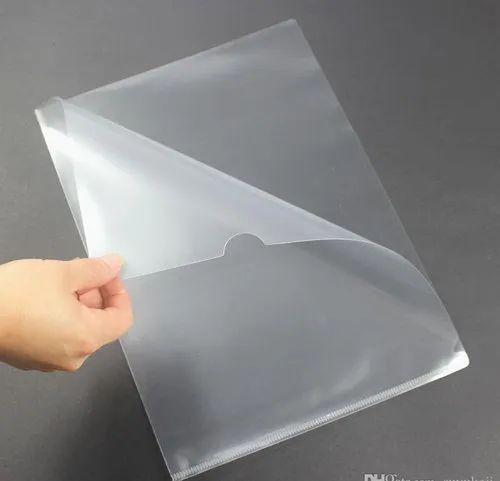 Plain Plastic L File Folder, Size : A/4