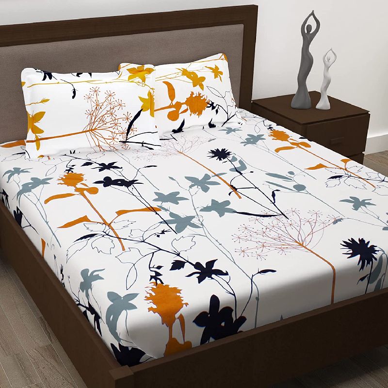 Multicolor Printed Poly Cotton Bedsheets, Feature : Comfortable