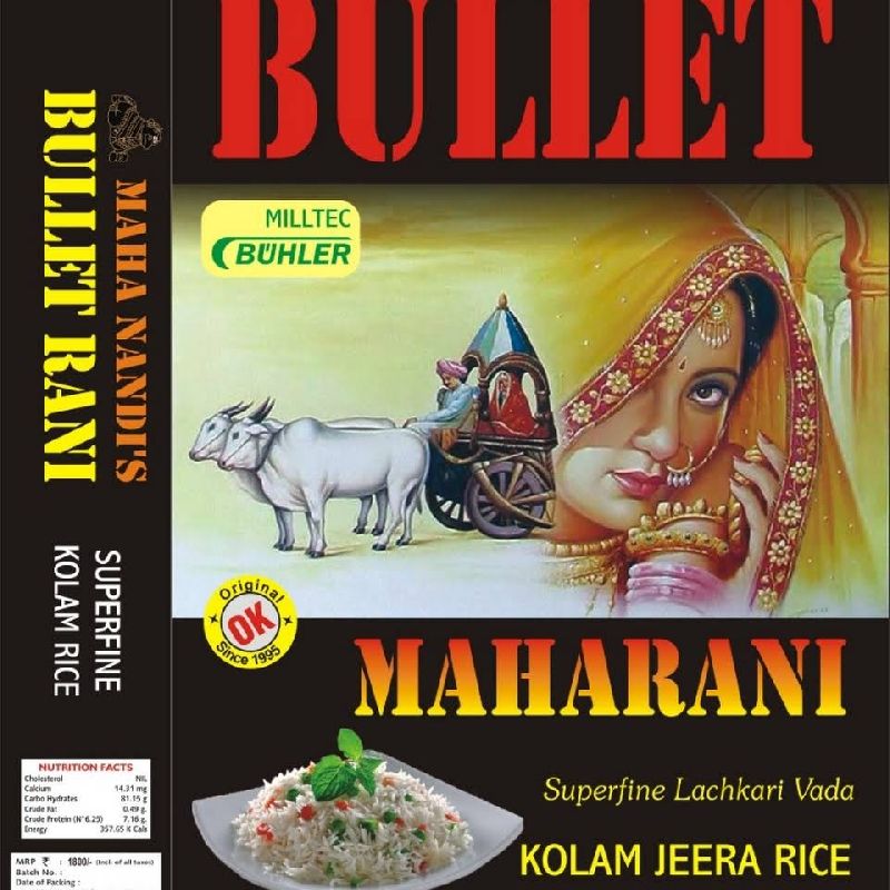 Bullet Maharani Kolam Jeera Rice, Certification : FSSAI Certified