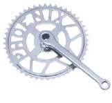 Round Phoenix Cut Bicycle Chain Wheel, Color : Silver