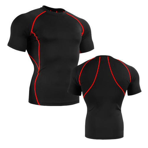Plain Polyester Mens Gym T-Shirt, Sleeve Style : Half Sleeve