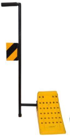 Wheel Chock with Stand, Color : Black, Yellow