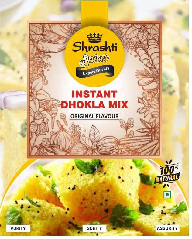 Instant Dhokla Mix, for Best taste, Packaging Size : 100 gm, 250gm, 500, 1 kg loose