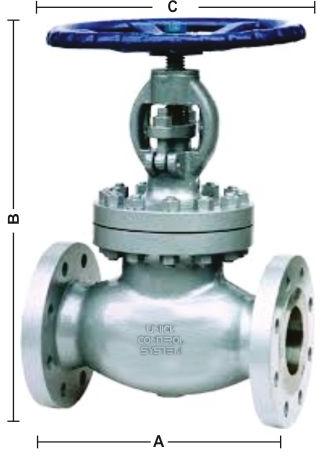 Alamdar International Automatic Polished Stainless Steel globe valve, Overall Length : 6-10 Inch