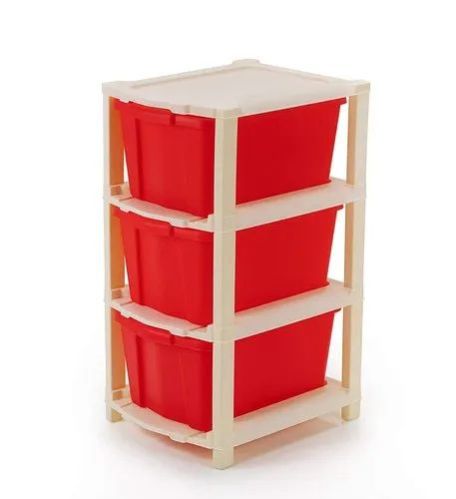 3 Layer Plastic Storage Drawer