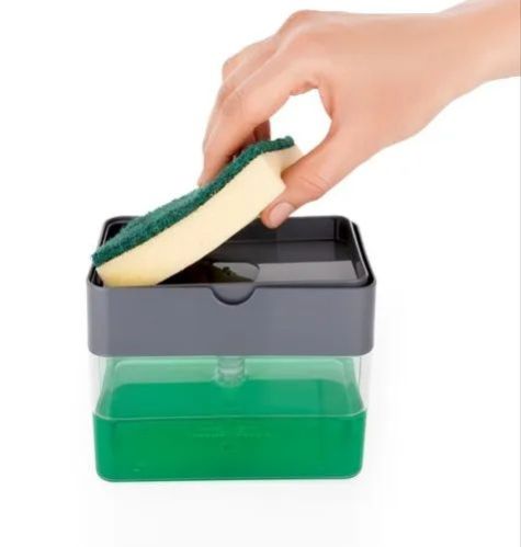 Plastic Manual Kitchen Sponge Soap Dispenser