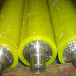 Round Polyurethane Rubber PU Coated Roller, for Industrial, Length : 1500-2000mm