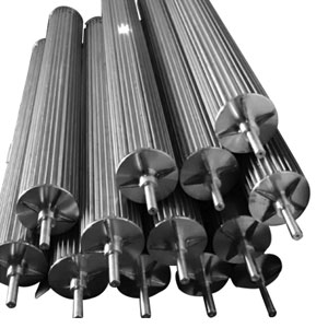 Stainless Steel Fluted Roller, for Indigo Sheet Dyeing Range, Shape : Round