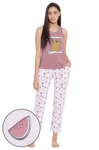 Clovia Cotton Top and Pyjama Set
