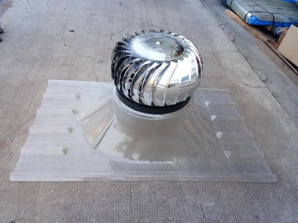 SGT Round Stainless steel Automatic rooftop ventilator, for Industrial Use, Color : Silver