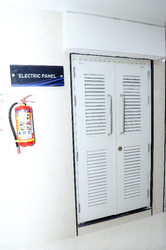 HINGED GI MATT G.I. METAL ELECTRIC LOUVERED DOORS