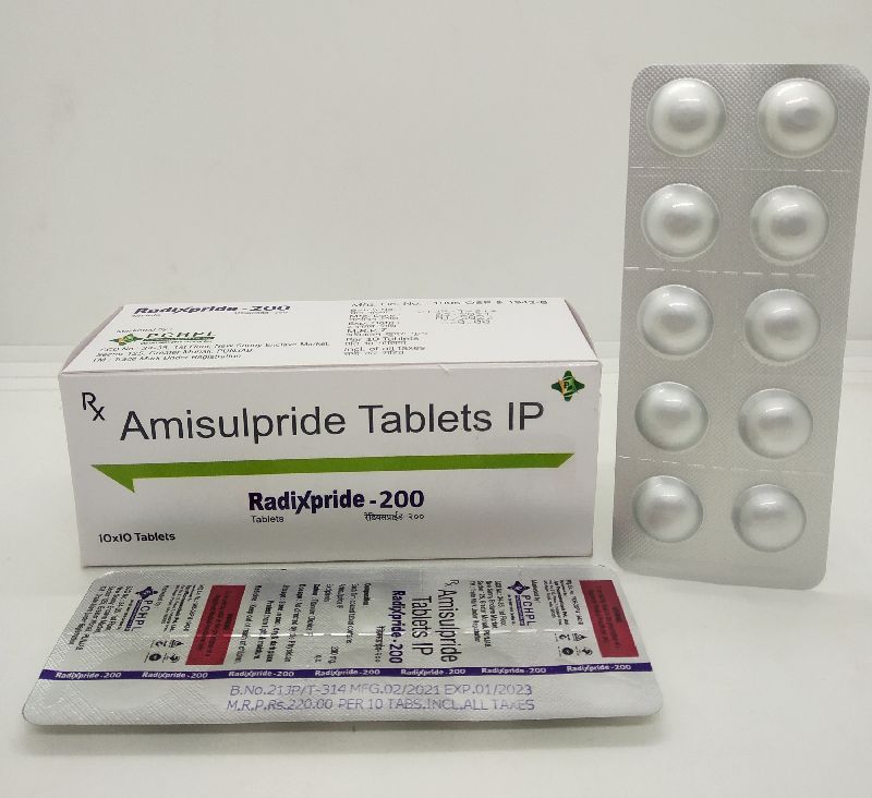 Amisulpride 200mg Tablets, for Hospital, Purity : 99.99%