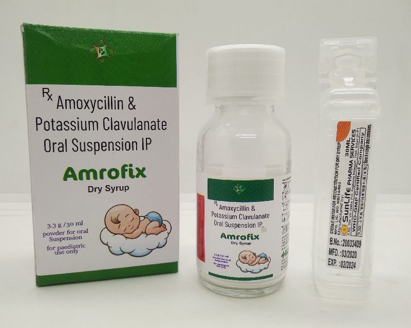Amoxycillin potassium clavulanate syrup, Packaging Type : Bottle