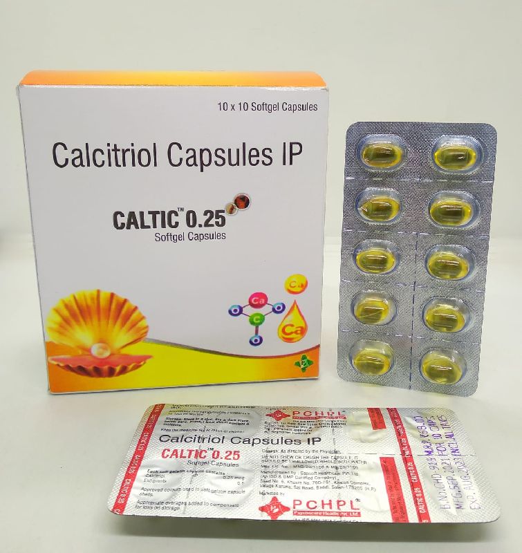 Calcitriol  0.25 mcg soft gelatin capsules